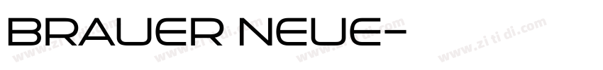 Brauer Neue字体转换 Brauer Neue字体转换